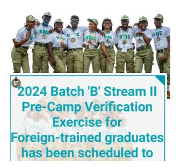 NYSC 2024 Batch B Stream 2 Online Registration Login